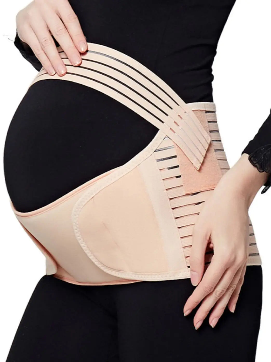 Pregnancy belly and back support belt