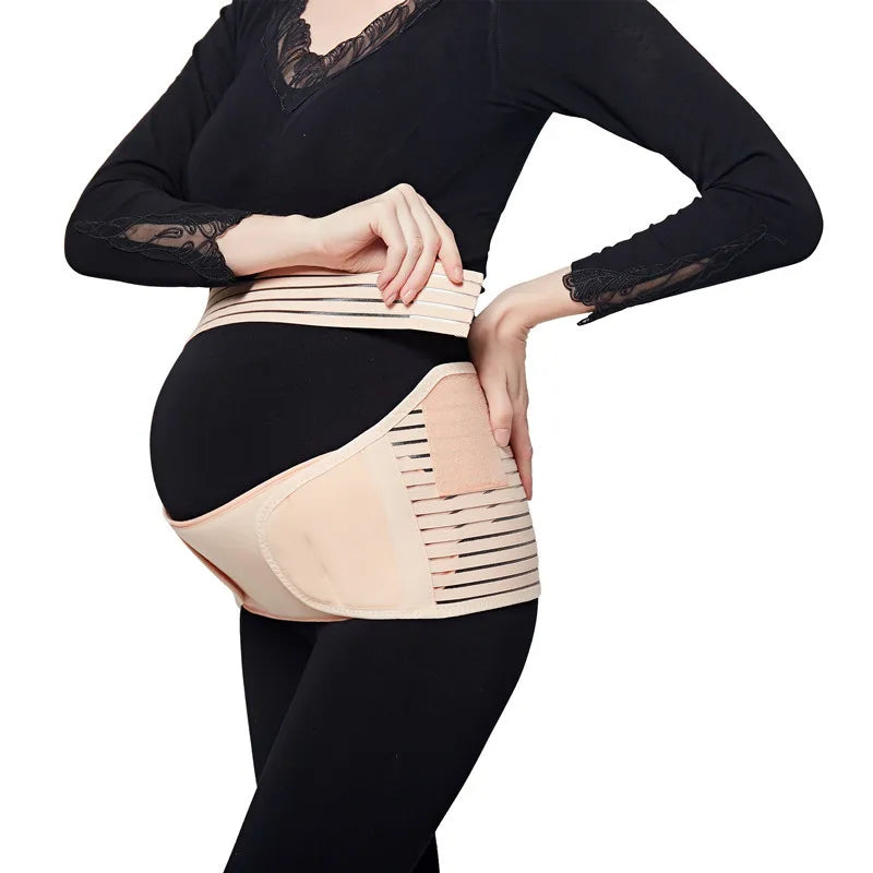 Pregnancy belly and back support belt