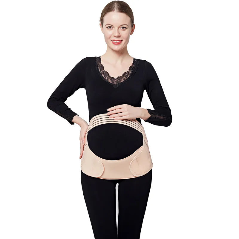 Pregnancy belly and back support belt