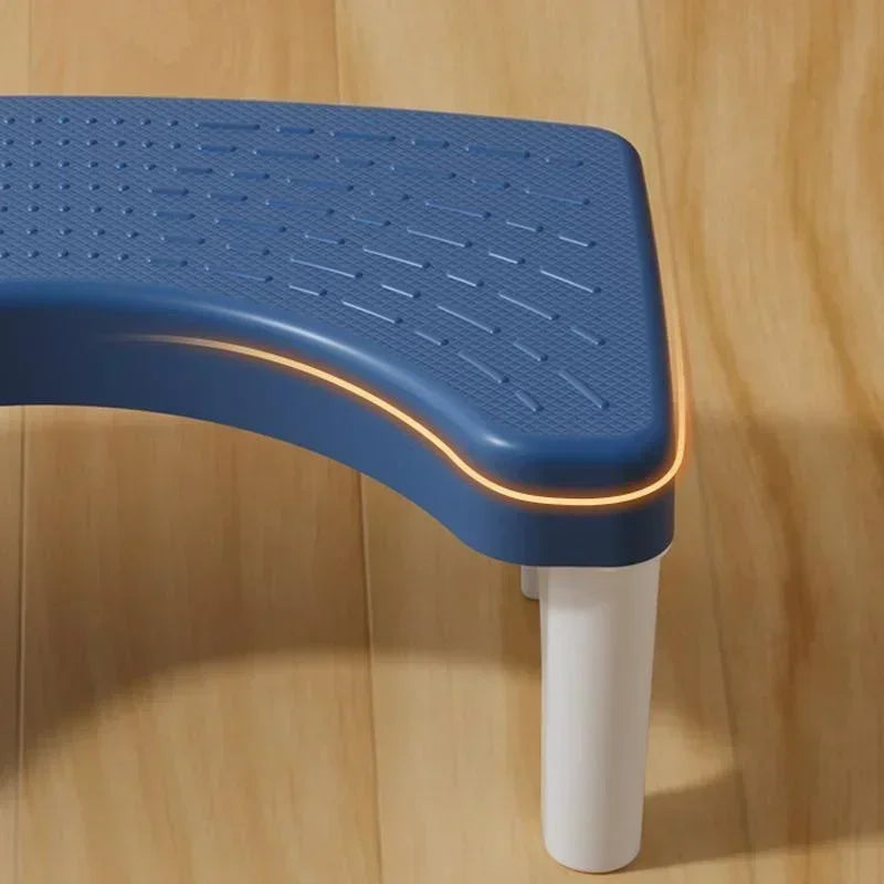 Non-slip toilet stool