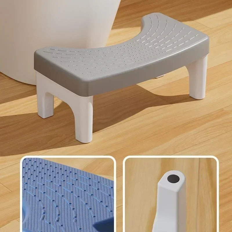 Non-slip toilet stool