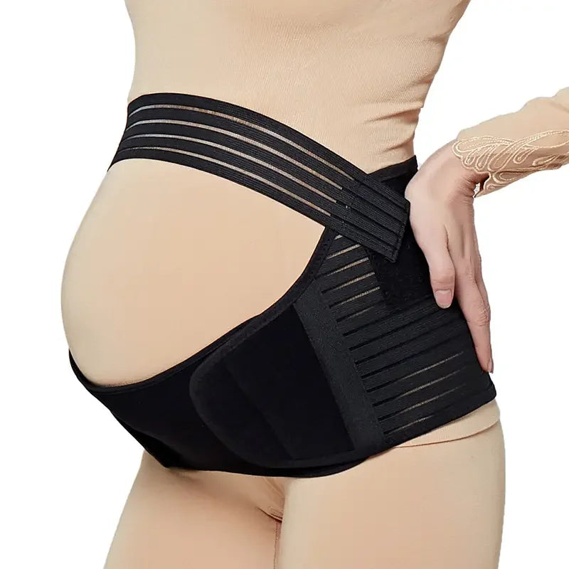 Pregnancy belly and back support belt