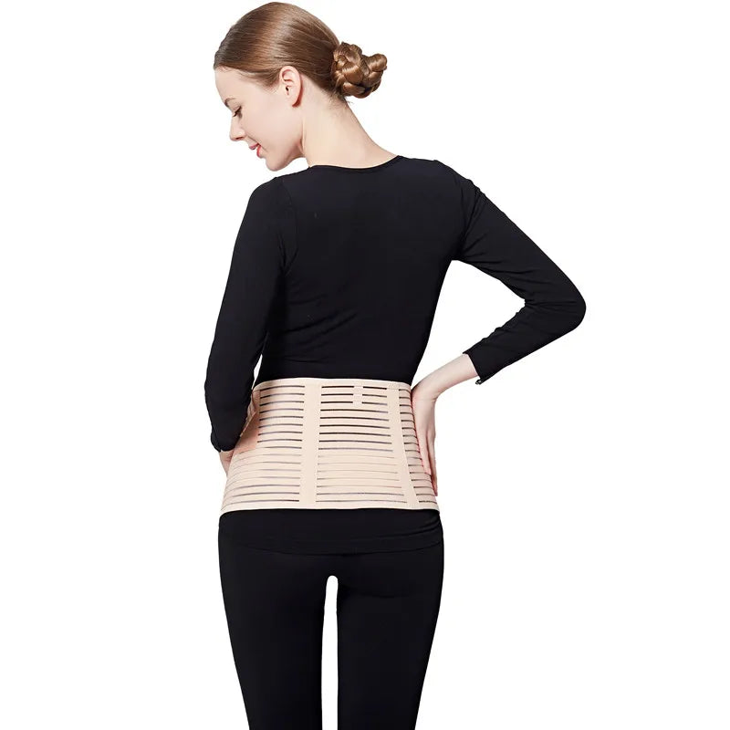 Pregnancy belly and back support belt